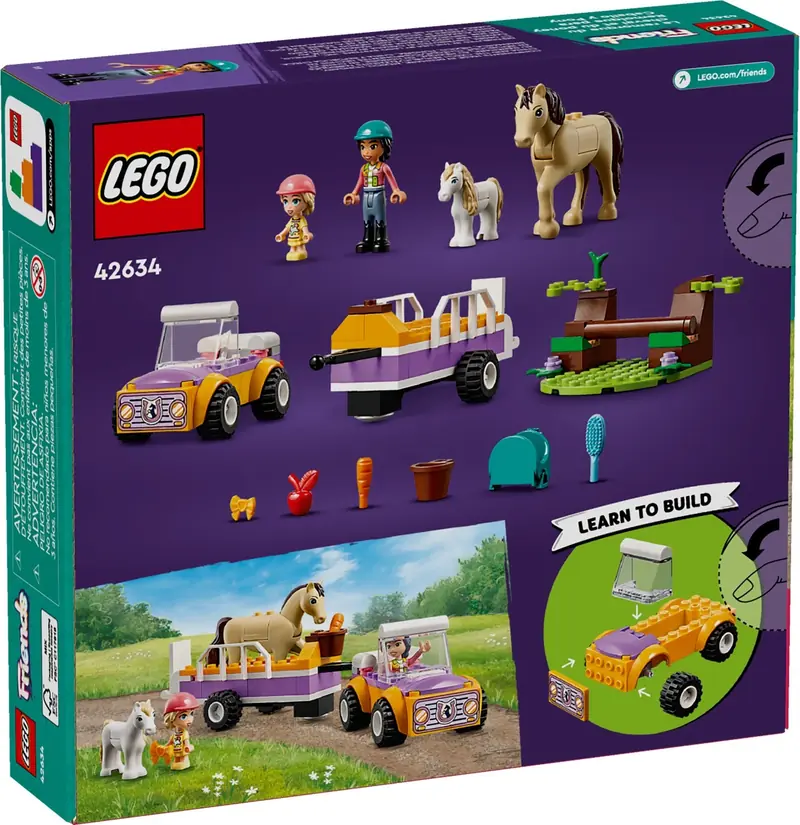 LEGO 42634 Przyczepka dla konia i kucyka zdjęcie 3
