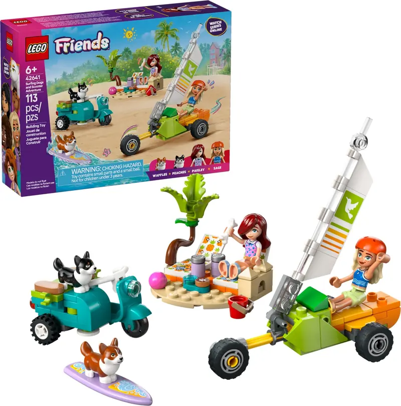 LEGO 42641 Przygoda z surfującymi psami i skuterem zdjęcie 3