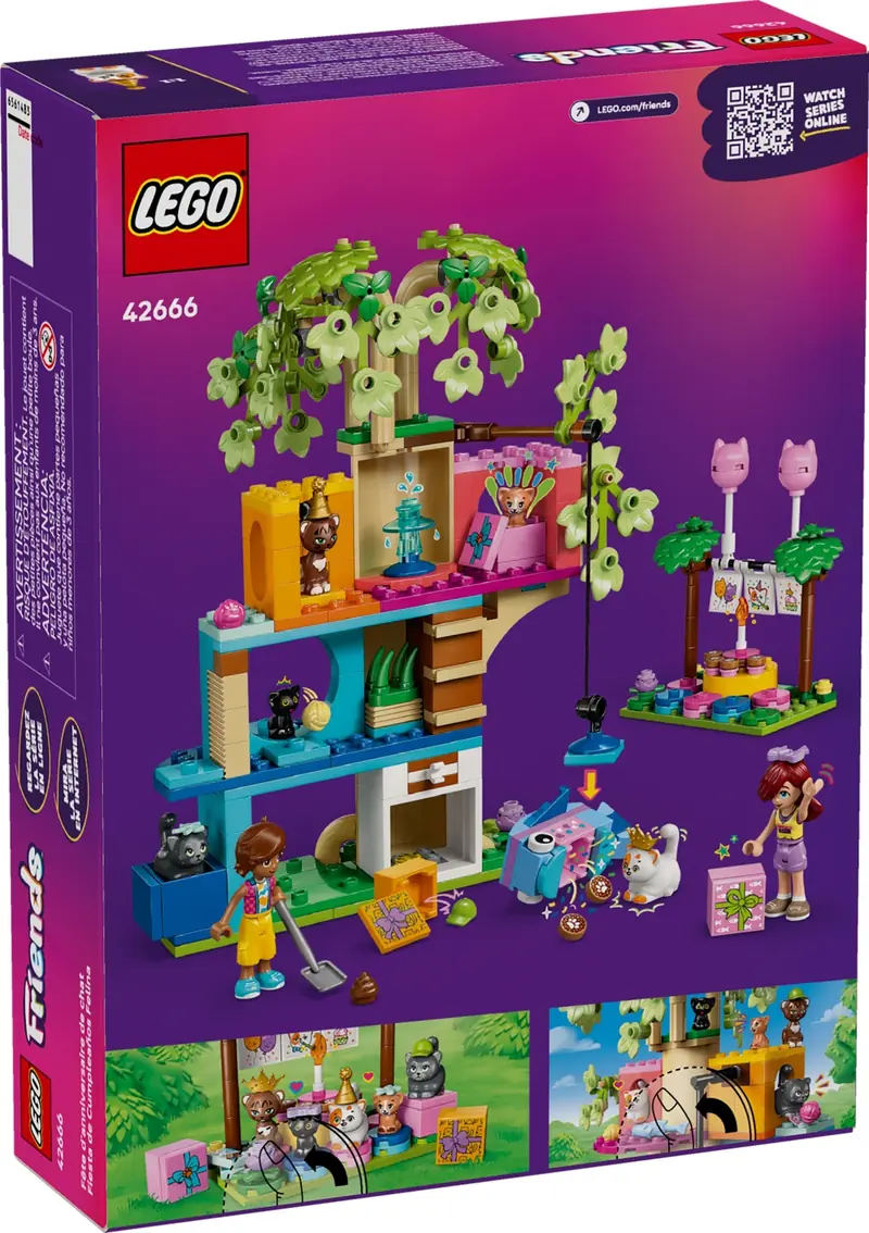 LEGO 42666 Kocie przyjęcie urodzinowe i domek na drzewie zdjęcie 2