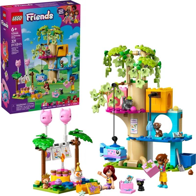LEGO 42666 Kocie przyjęcie urodzinowe i domek na drzewie zdjęcie 3