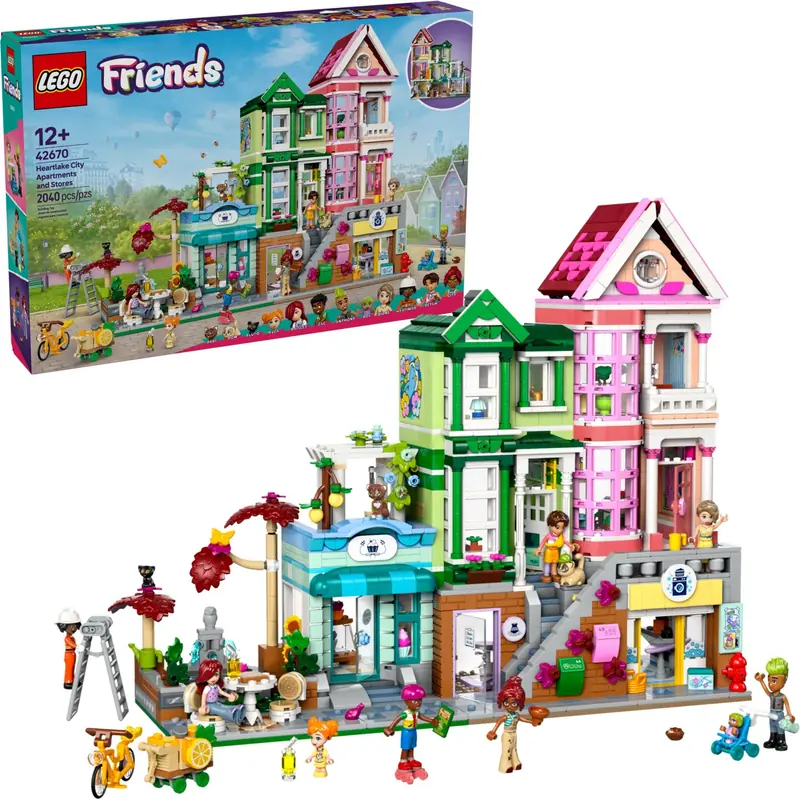 LEGO 42670 Mieszkania i sklepy w mieście Heartlake zdjęcie 2