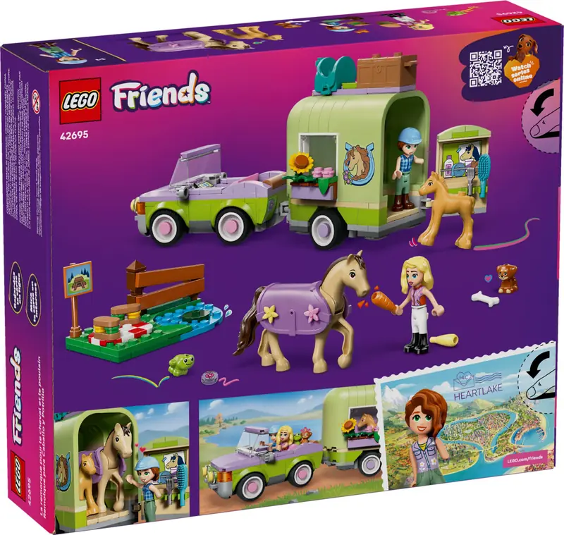 LEGO 42695 Przyczepa z koniem i źrebaczkiem zdjęcie 2