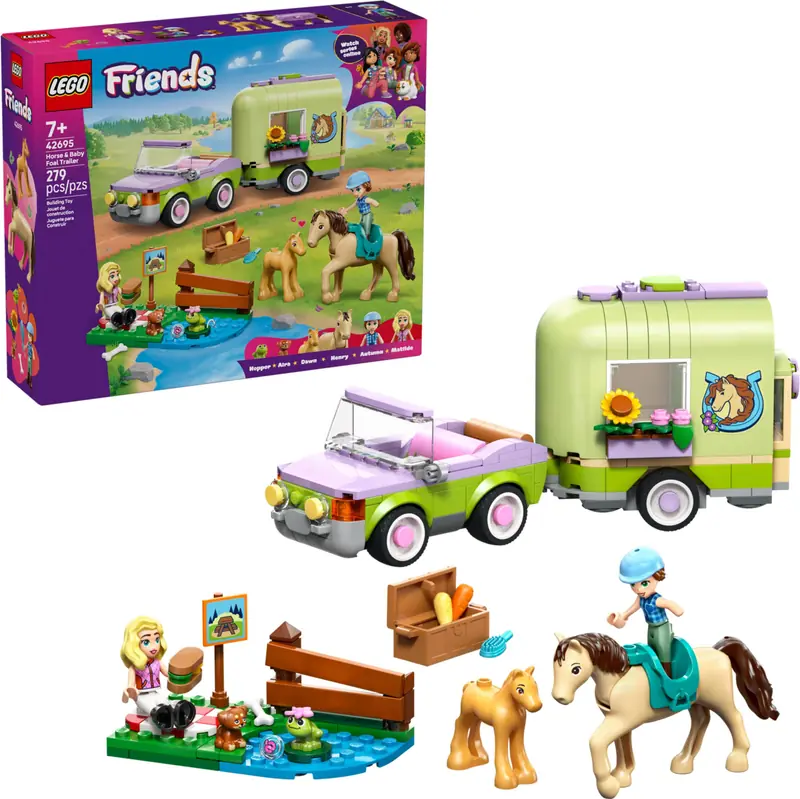LEGO 42695 Przyczepa z koniem i źrebaczkiem zdjęcie 3