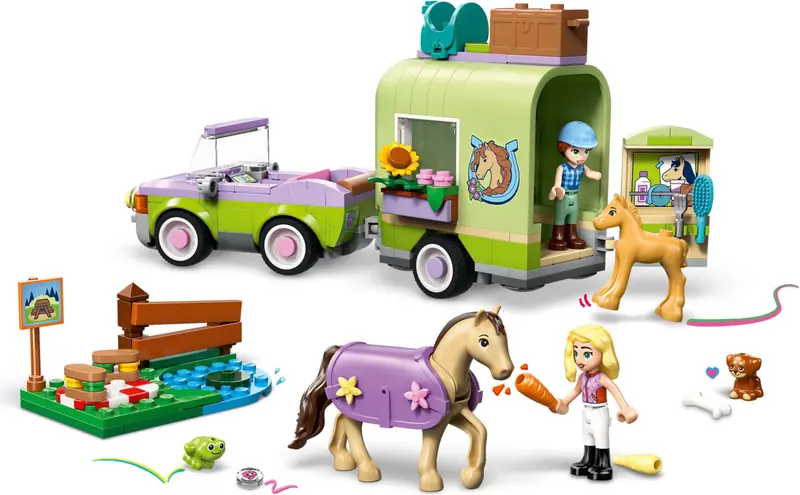LEGO 42695 Przyczepa z koniem i źrebaczkiem zdjęcie 5