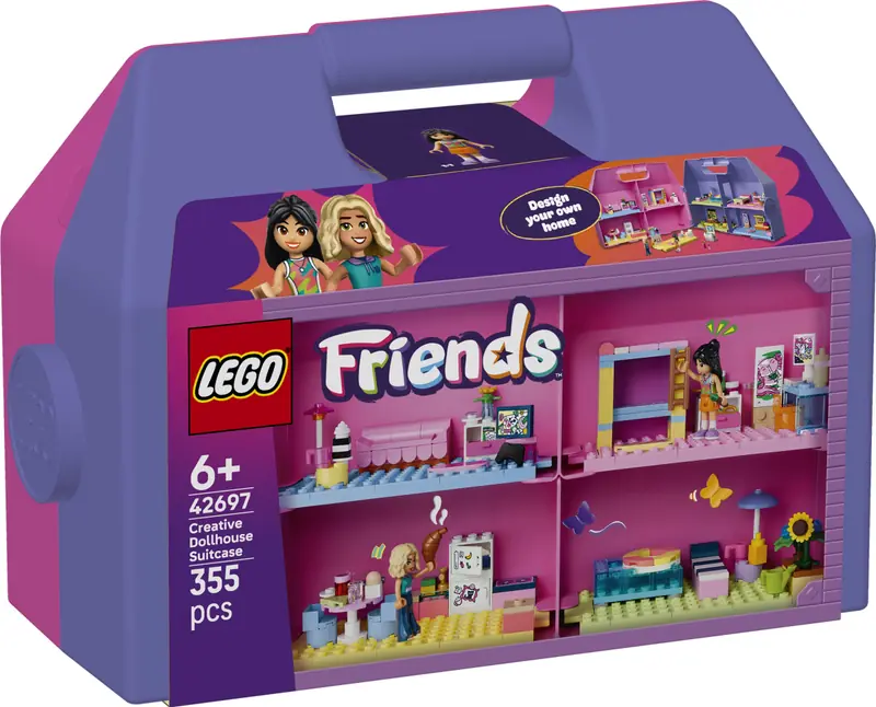 LEGO 42697 Kreatywna walizka z domkiem dla lalek zdjęcie 2