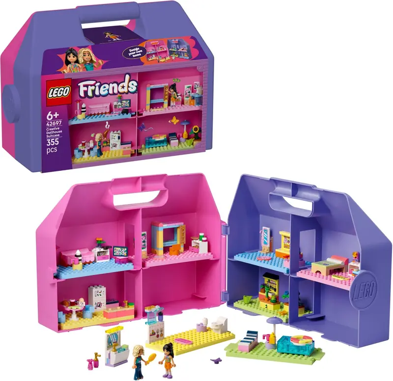 LEGO 42697 Kreatywna walizka z domkiem dla lalek zdjęcie 3