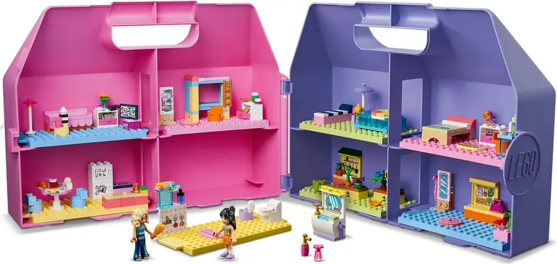 LEGO 42697 Kreatywna walizka z domkiem dla lalek zdjęcie 5