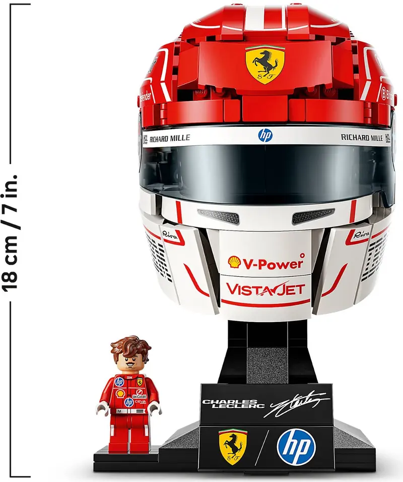 LEGO 43014 Kask Charles Leclerc Scuderia Ferrari HP zdjęcie 6