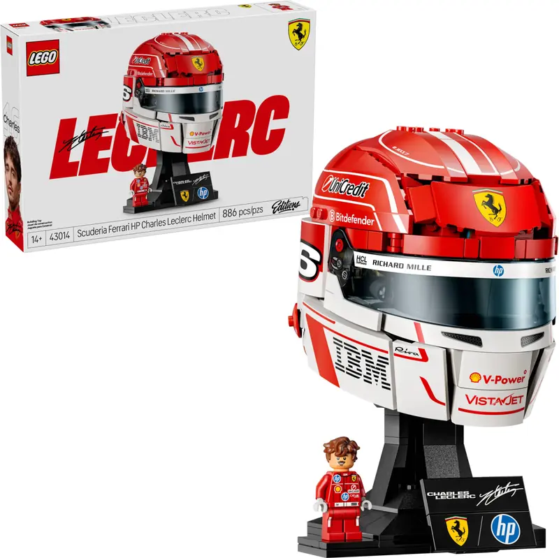LEGO 43014 Kask Charles Leclerc Scuderia Ferrari HP zdjęcie 4
