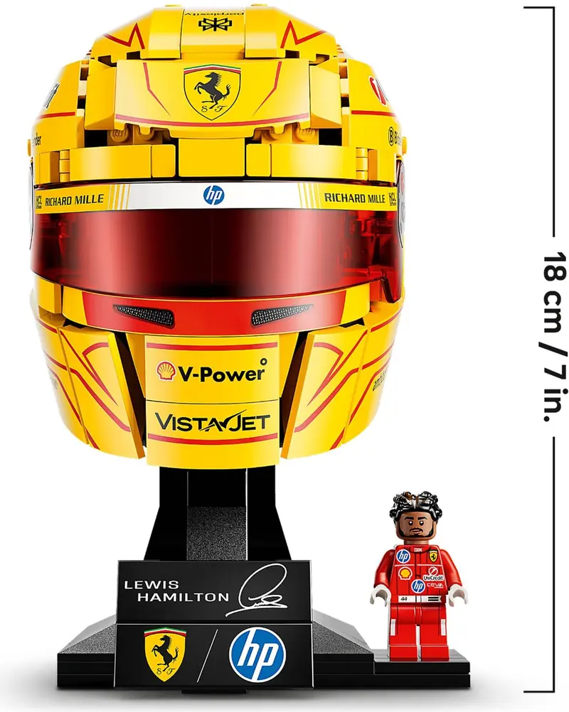 LEGO 43022 Kask Lewis Hamilton Scuderia Ferrari HP zdjęcie 7