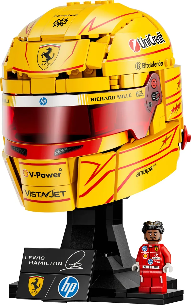 LEGO 43022 Kask Lewis Hamilton Scuderia Ferrari HP zdjęcie 8