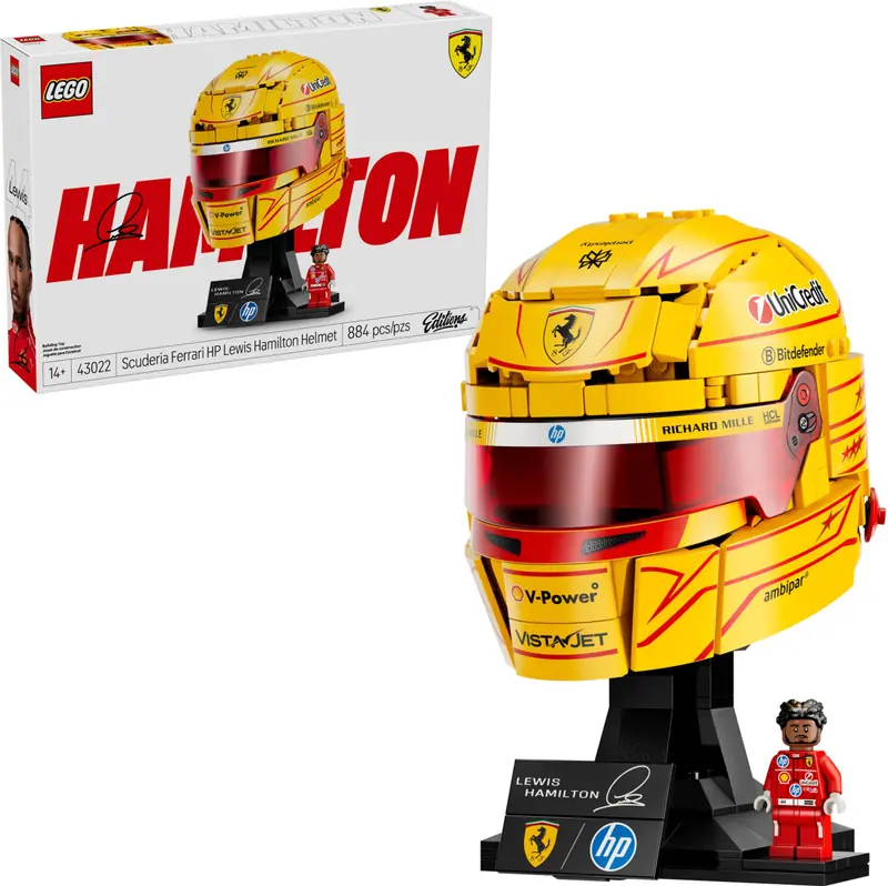 LEGO 43022 Kask Lewis Hamilton Scuderia Ferrari HP zdjęcie 4