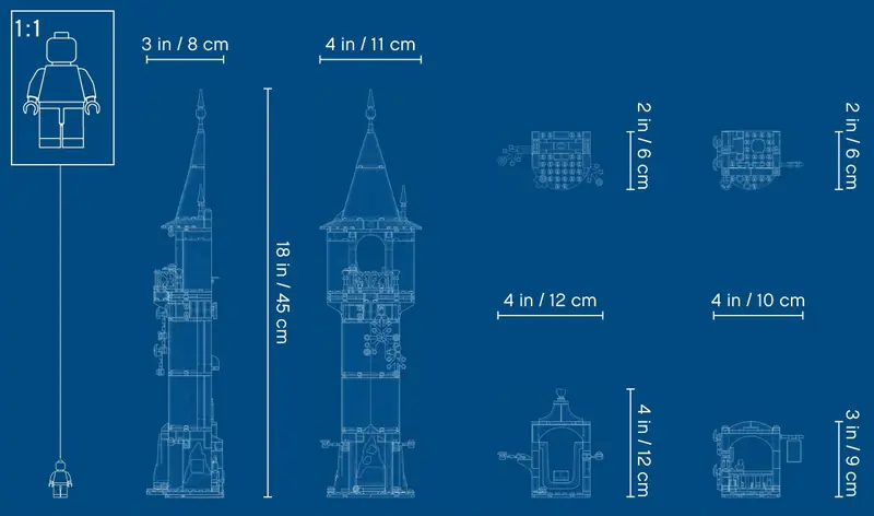 LEGO 43187 Wieża Roszpunki zdjęcie 14