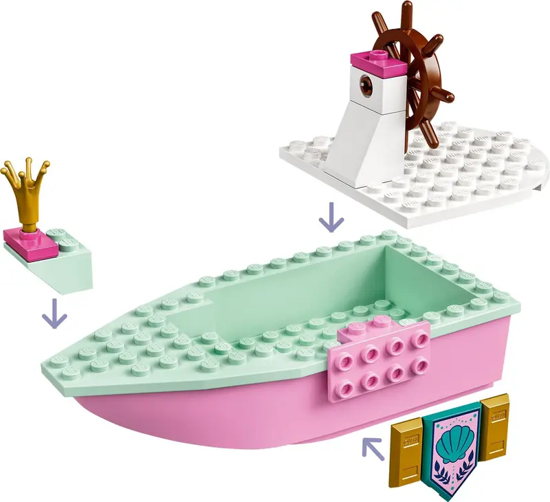 LEGO 43191 Świąteczna łódź Arielki zdjęcie 3