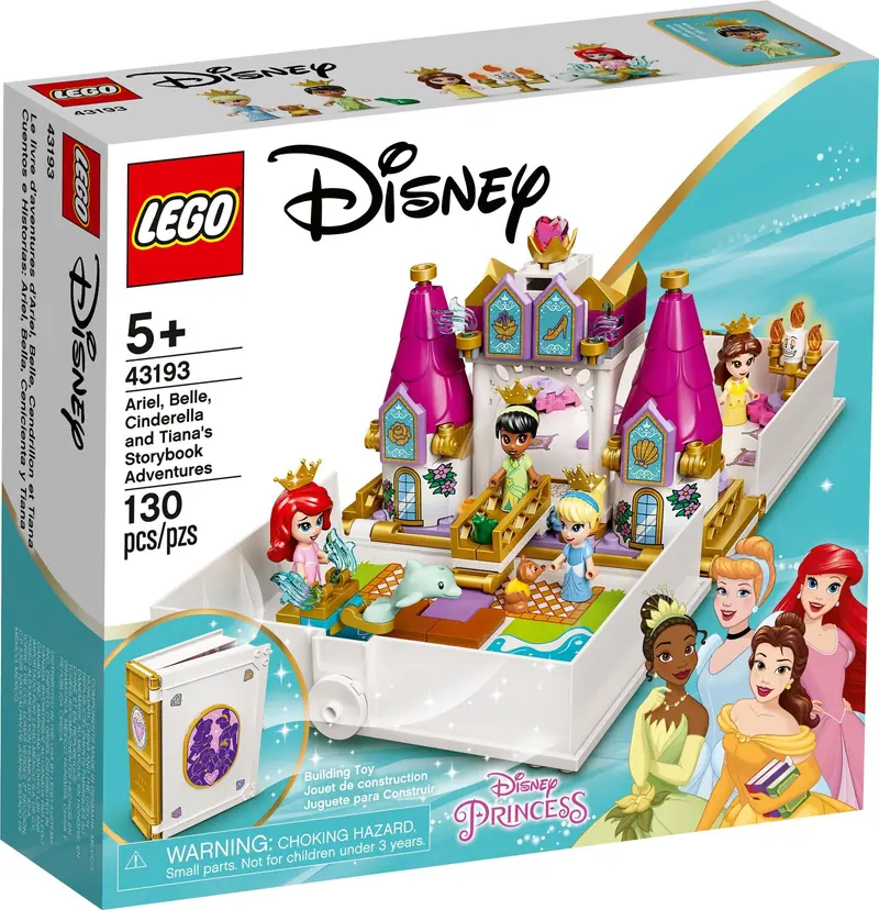 LEGO 43193 Książka z przygodami Arielki, Belli, Kopciuszka i Tiany zdjęcie 2