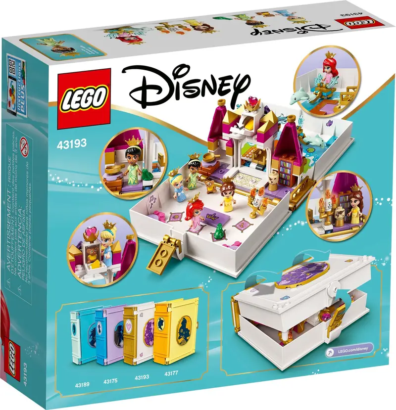 LEGO 43193 Książka z przygodami Arielki, Belli, Kopciuszka i Tiany zdjęcie 3