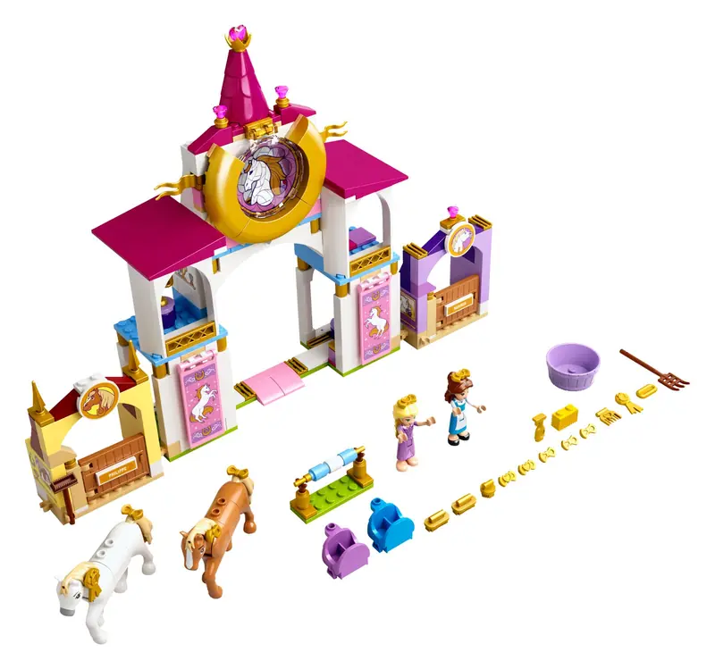 LEGO 43195 Królewskie stajnie Belli i Roszpunki