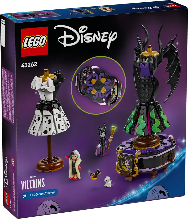 LEGO 43262 Suknie Diaboliny i Cruelli De Mon zdjęcie 2