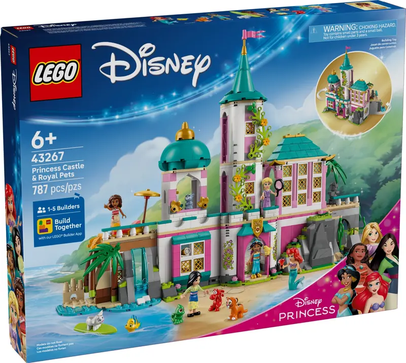 LEGO 43267 Zamek księżniczek i królewskie zwierzaki zdjęcie 2