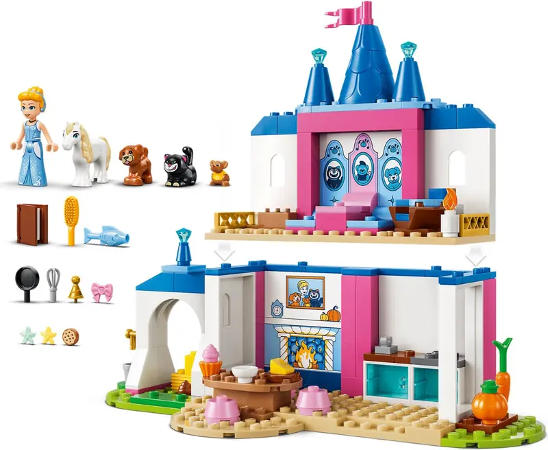 LEGO 43283 Zamek Kopciuszka i jej zwierzęcych przyjaciół zdjęcie 6