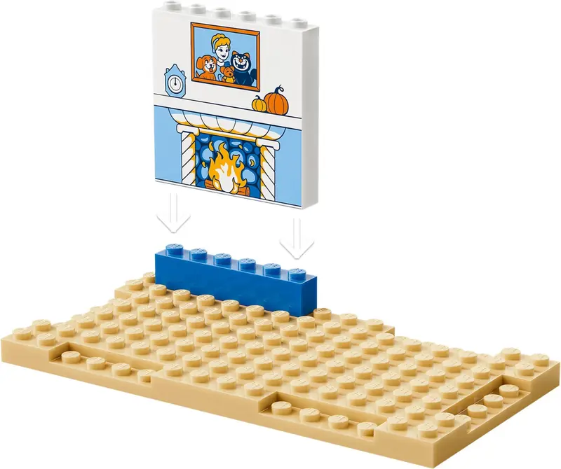 LEGO 43283 Zamek Kopciuszka i jej zwierzęcych przyjaciół zdjęcie 7
