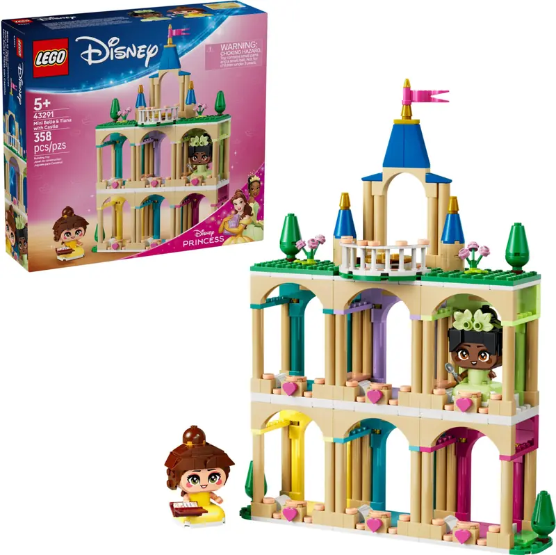 LEGO 43291 Mała Bella i Tiana z zamkiem zdjęcie 3