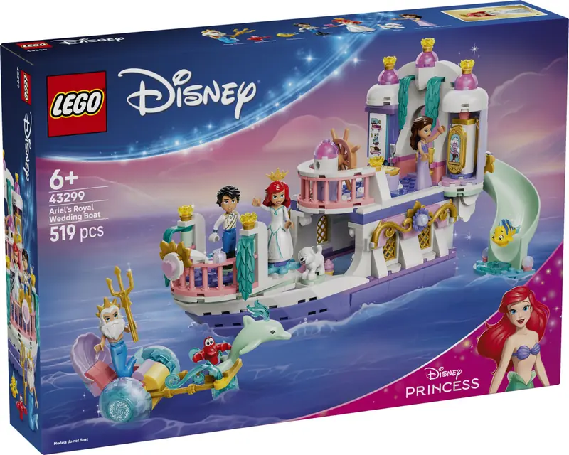 LEGO 43299 Królewska łódź weselna Arielki zdjęcie 7