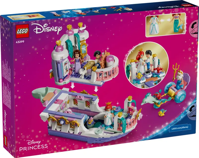LEGO 43299 Królewska łódź weselna Arielki zdjęcie 2