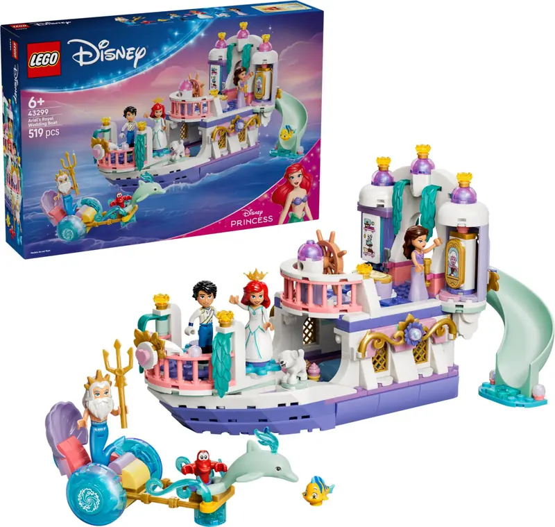 LEGO 43299 Królewska łódź weselna Arielki zdjęcie 8