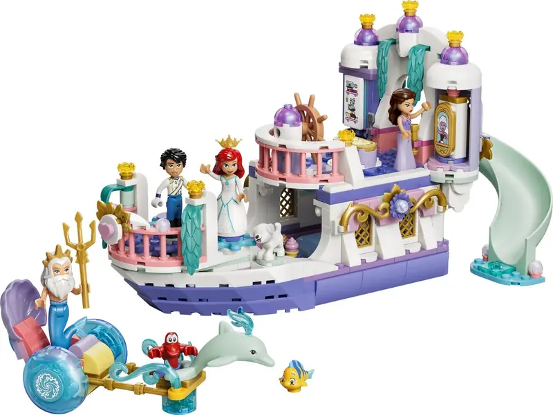 LEGO 43299 Królewska łódź weselna Arielki