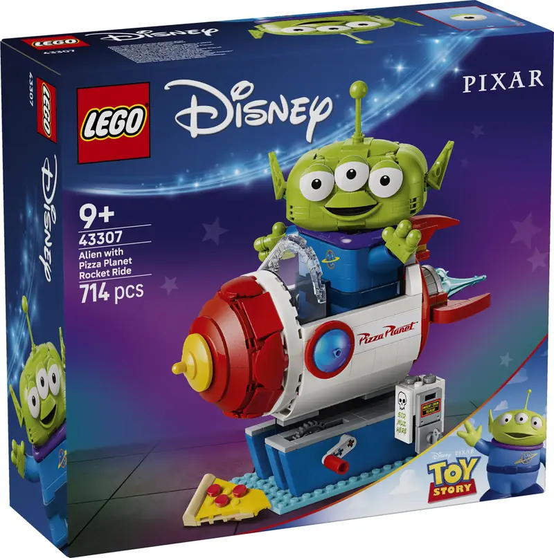LEGO 43307 Kosmita z bujaną rakietą Pizza Planet zdjęcie 2