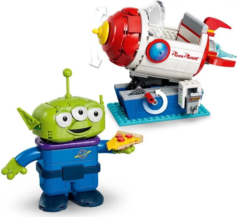 LEGO 43307 Kosmita z bujaną rakietą Pizza Planet zdjęcie 8