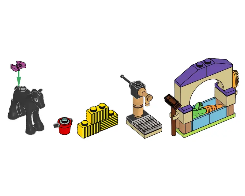 LEGO 472201 Słodki źrebak z jedzeniem i pompą wodną