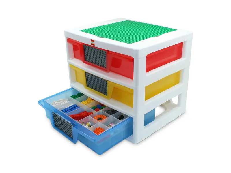 LEGO 5000248 3-Drawer Storage (White - Red/Yellow/Blue)