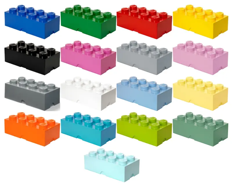 LEGO 5001386 Storage Brick 2 x 4 (All Colors)