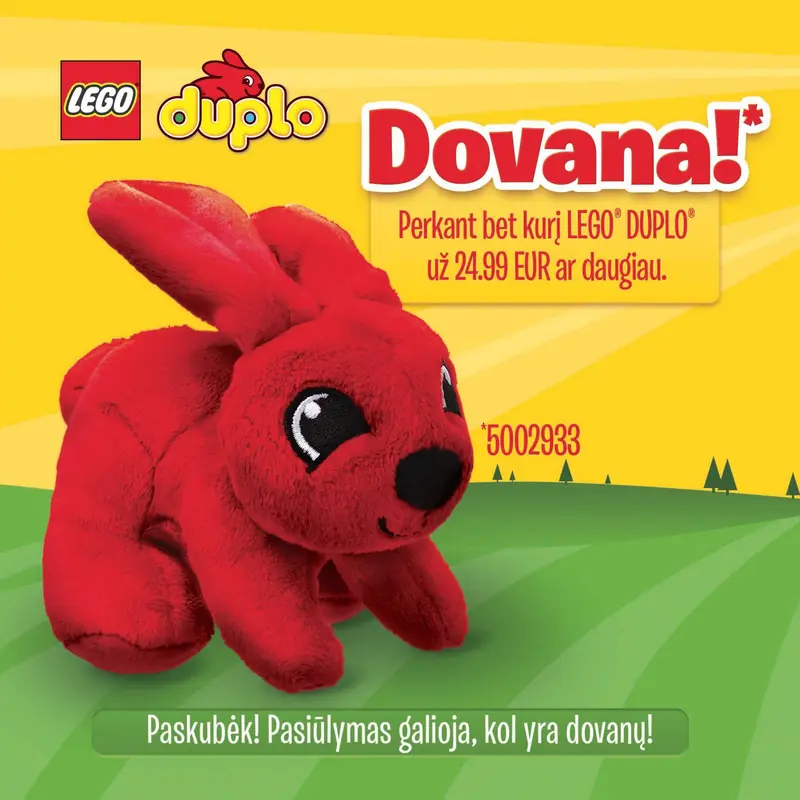 LEGO 5002933 Duplo Bunny / Rabbit Plush