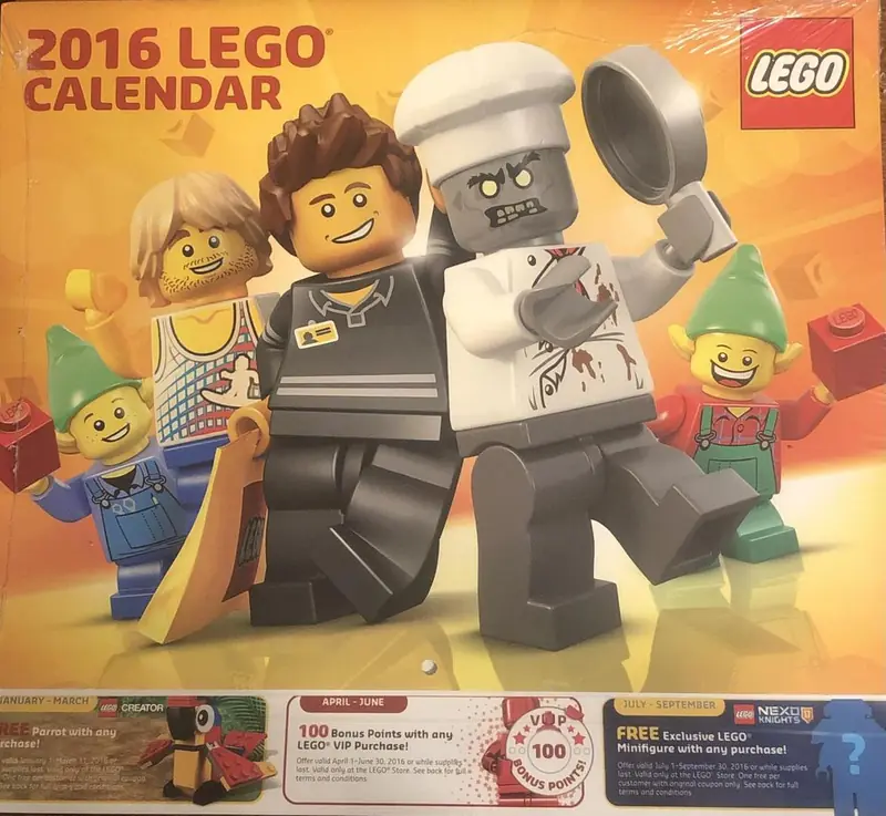 LEGO 5004437 2016 Wall Calendar
