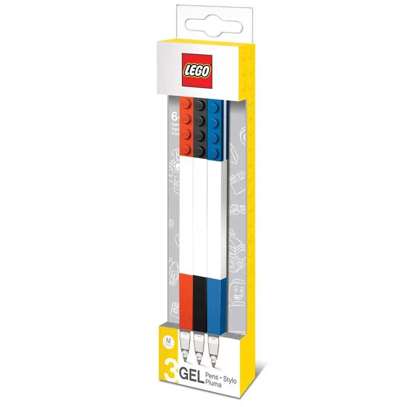 LEGO 5005109 Zestaw 3 długopisów żelowych