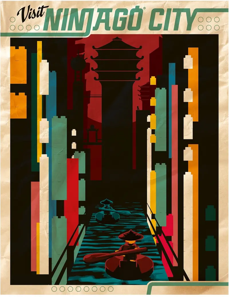 LEGO 5005431 Visit Ninjago City Poster