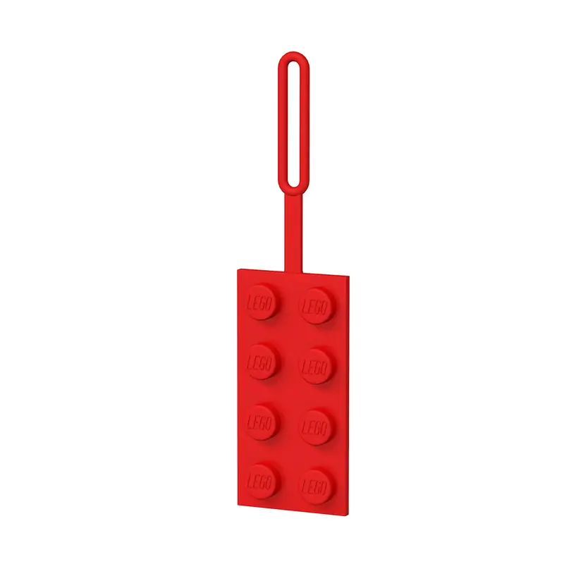 LEGO 5005542 Czerwona zawieszka na bagaż 2x4