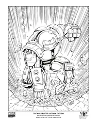 LEGO 5005574 The Hulkbuster: Ultron Edition Black & White Art Print