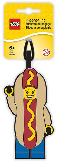 LEGO 5005582 Hot Dog Guy Luggage Tag