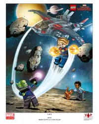 LEGO 5005877 Captain Marvel Art Print