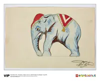 LEGO 5005997 1st Edition Elephant Water Colour Print, Circa 1937
