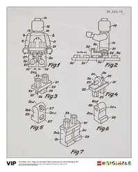 LEGO 5006003 Australian Patent LEGO Minifigure 1977