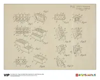 LEGO 5006004 1st Edition Print British Patent, 1968