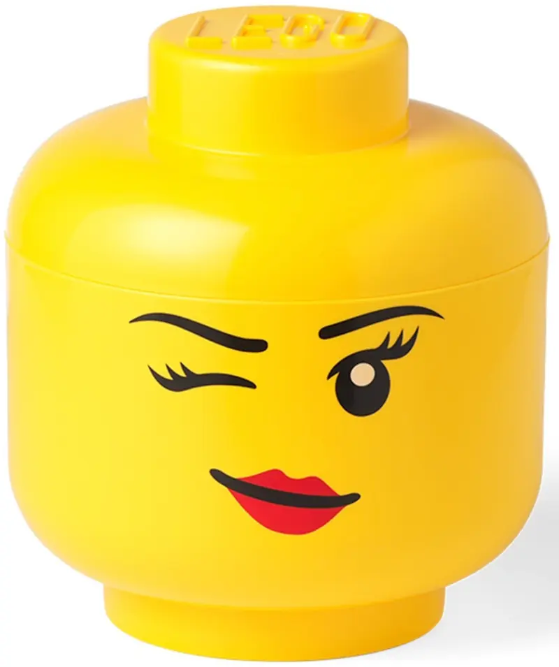 LEGO 5006186 Mały pojemnik w kształcie głowy mrugającej minifigurki
