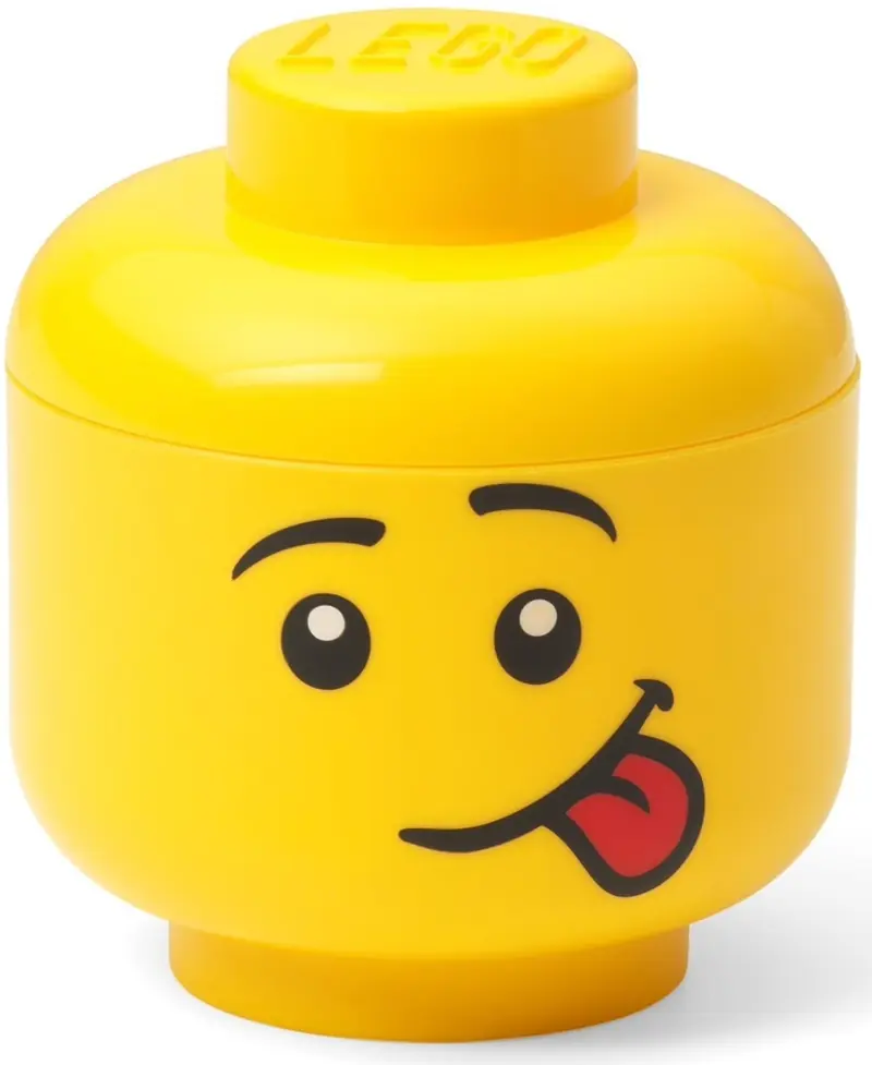 LEGO 5006210 Miniaturowy pojemnik w kształcie głowy śmiesznej minifigurki LEGO®