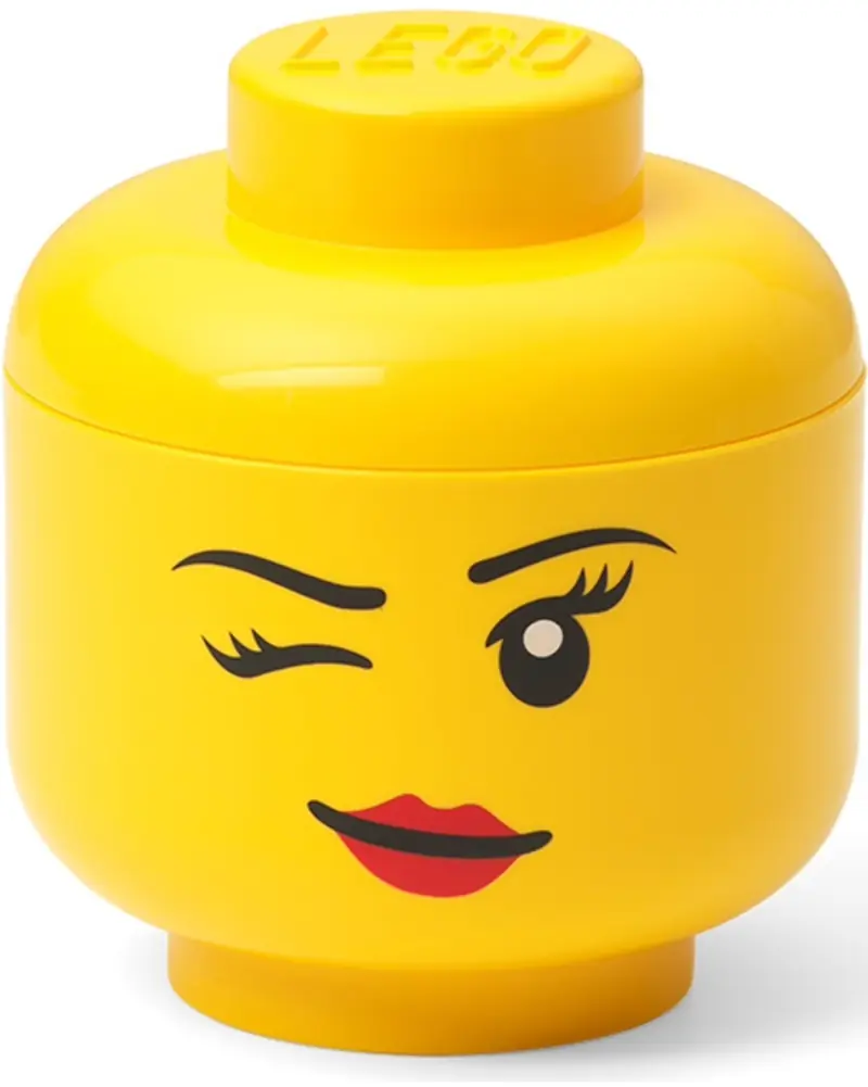 LEGO 5006211 Miniaturowy pojemnik w kształcie głowy mrugającej minifigurki LEGO®