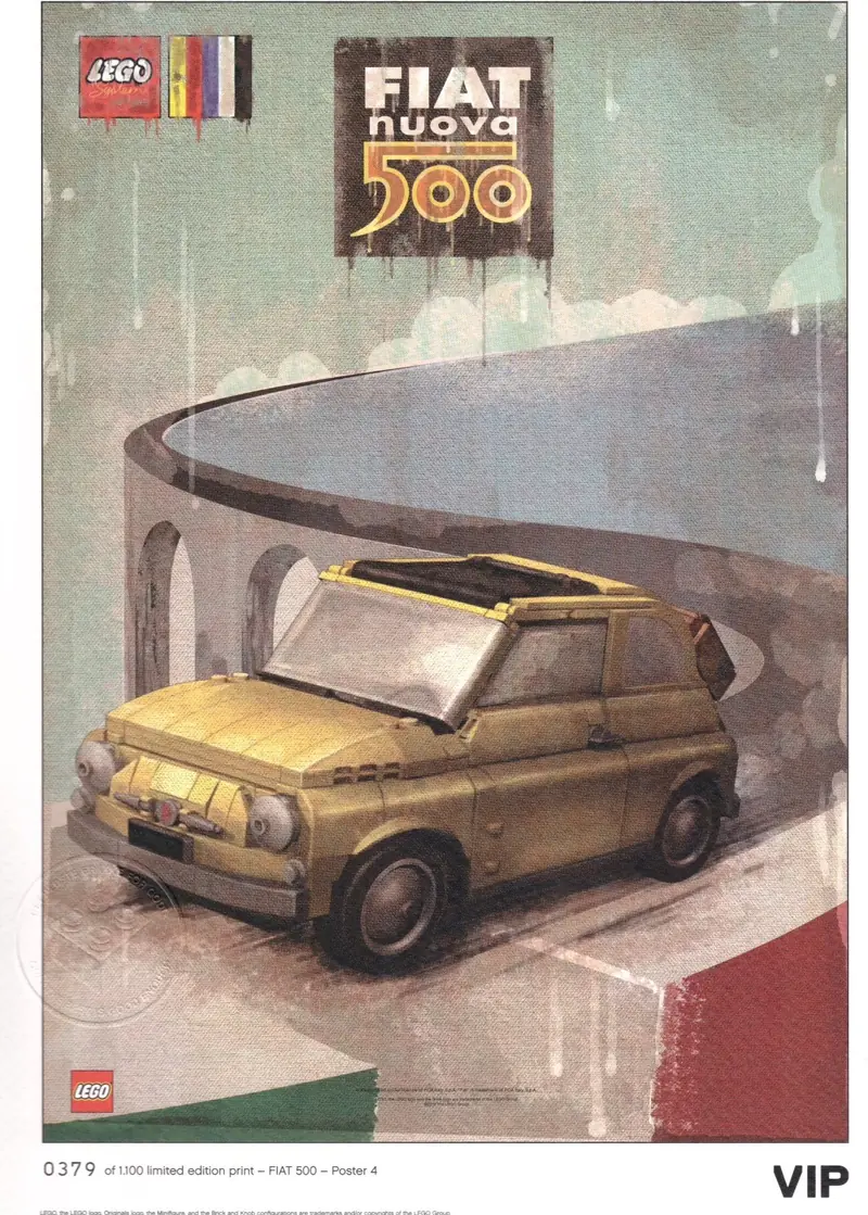 LEGO 5006306 Fiat Art Print: "Rome"